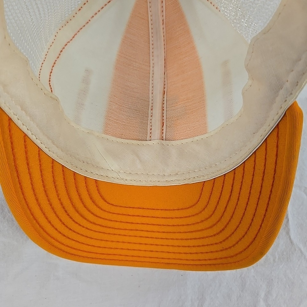 Vintage Tennessee Volunteers Hat Cap Snap Back Mens Orange White NCAA Trucker - Picture 7 of 9